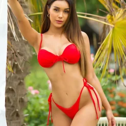 JEANS Uima-asut></noscript>Koucla Brazilian-bikinihousut punainen