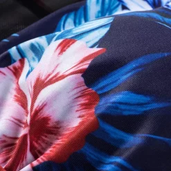 JEANS Uima-asut></noscript>Kuvioitu uimapuku meshilla sininen