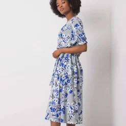 JEANS Midimekot>Lakerta Harleigh mekko harmaa/kukkakuvio