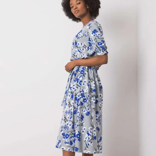 JEANS Midimekot>Lakerta Harleigh mekko harmaa/kukkakuvio