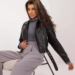 JEANS Takit></noscript>Lanmas Vesna keinonahkatakki musta