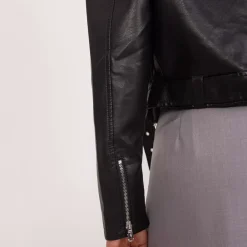 JEANS Takit></noscript>Lanmas Vesna keinonahkatakki musta