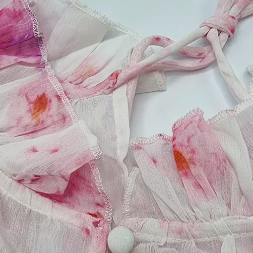 JEANS Minimekot>Lily Eloise kuvioitu juhlamekko valkoinen