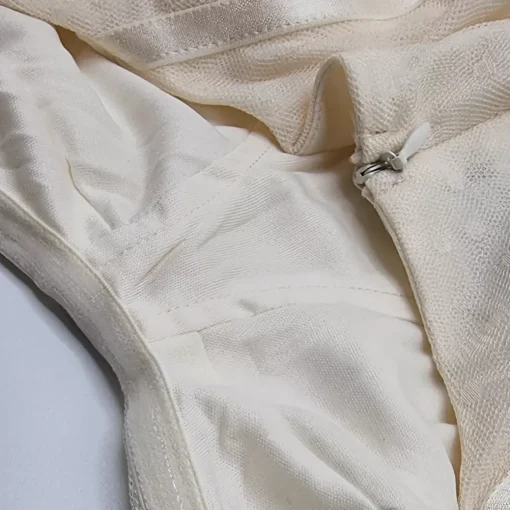 JEANS Minimekot>Lily Gabriella juhlamekko vyöllä cream
