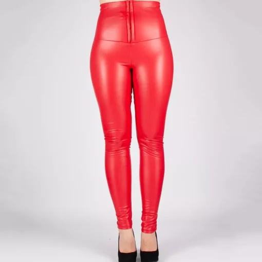 JEANS Leggingsit>Love Poem Bianca keinonahkaleggingsit punainen