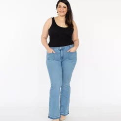 JEANS Farkut | Plus!>Marivy Flare stretchfarkut vaaleansininen