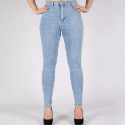JEANS Farkut>Miss Bon Glamorous stretchfarkut vaaleansininen