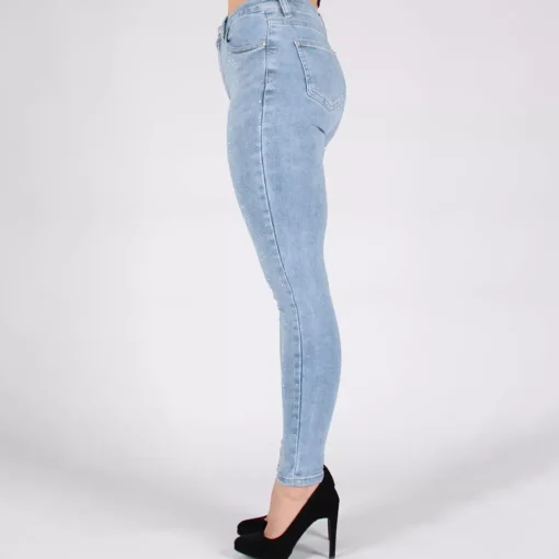 JEANS Farkut>Miss Bon Glamorous stretchfarkut vaaleansininen