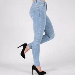 JEANS Farkut></noscript>Miss Bon Glamorous stretchfarkut vaaleansininen