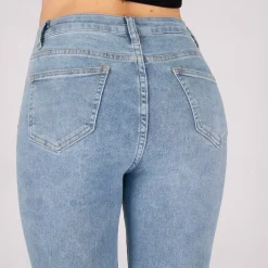 JEANS Farkut></noscript>Miss Bon Glamorous stretchfarkut vaaleansininen