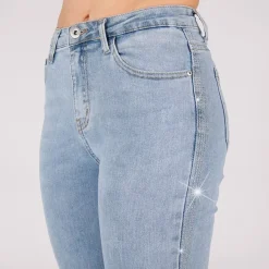 JEANS Farkut></noscript>Miss Bon Glamorous stretchfarkut vaaleansininen