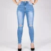 JEANS Farkut>Miss Bon skinny stretchfarkut sininen