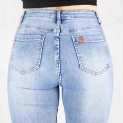 JEANS Farkut></noscript>Miss Bon stretchfarkut vaaleansininen