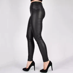 JEANS Housut></noscript>Naumy Coated stretch-housut musta