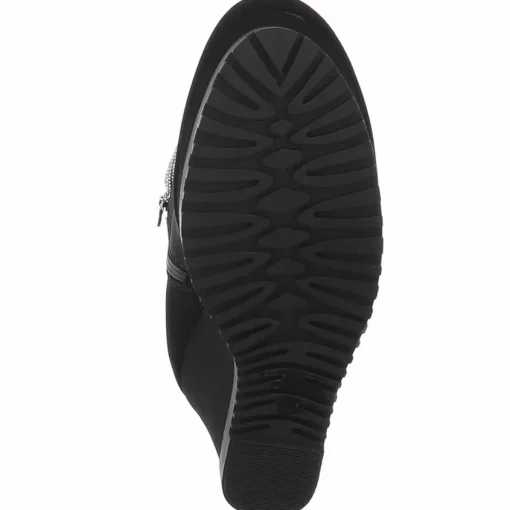 JEANS Kengät>Nilkkurit kiilakorolla musta