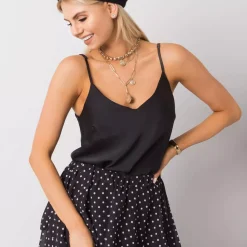 JEANS Lyhythihaiset Paidat Ja Topit>Och Bella Adelina satiinitoppi musta