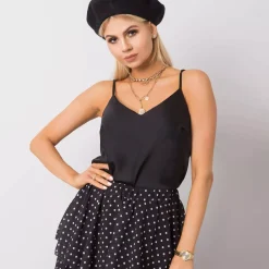 JEANS Lyhythihaiset Paidat Ja Topit>Och Bella Adelina satiinitoppi musta