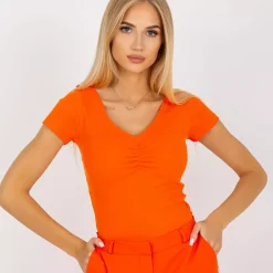 JEANS Lyhythihaiset Paidat Ja Topit></noscript>Och Bella Dakota ribbipaita oranssi
