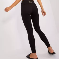 JEANS Leggingsit></noscript>Och Bella Kenzie ribbileggingsit musta