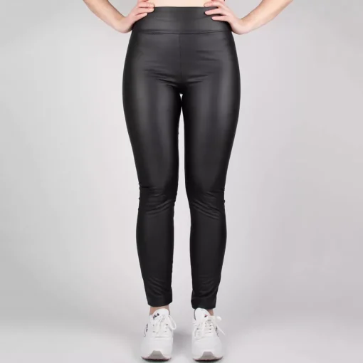 JEANS Leggingsit>Oraije Paris Thermo leatherlook leggingsit musta