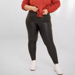 JEANS Leggingsit></noscript>Oraije Paris Thermo leatherlook leggingsit musta