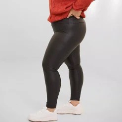 JEANS Leggingsit></noscript>Oraije Paris Thermo leatherlook leggingsit musta