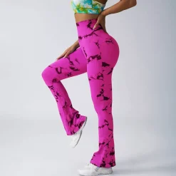 JEANS Housut></noscript>Otos Active Tie Dye Scrunch housut fuksia