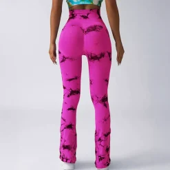 JEANS Housut></noscript>Otos Active Tie Dye Scrunch housut fuksia