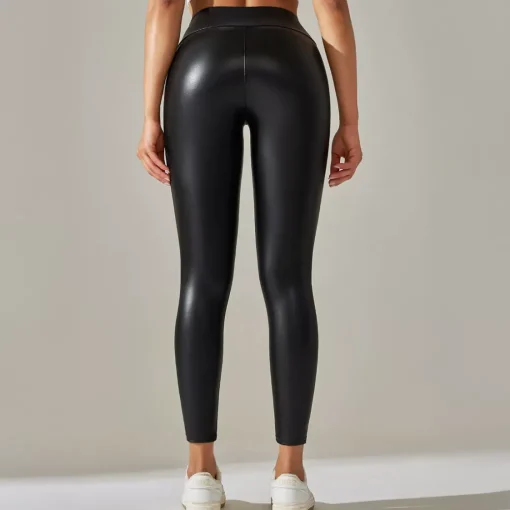 JEANS Leggingsit>Otos Leatherlook leggingsit musta