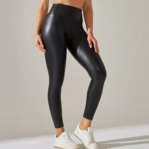 JEANS Leggingsit>Otos Leatherlook leggingsit musta