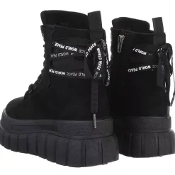 JEANS Kengät></noscript>Paksupohjaiset nilkkurit musta