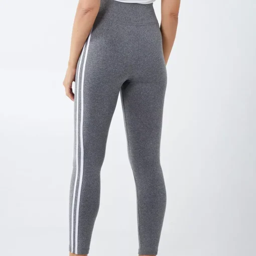 JEANS Leggingsit>Qed LDN Tea Thermo leggingsit meleerattu harmaa