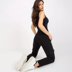 JEANS Housut></noscript>Relevance Dania Cargo housut musta