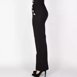 JEANS Housut>Rosa Rossa Giana housut koristenapeilla musta