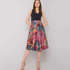 JEANS Hameet>Rosa Rossa Maringa kuvioitu hame burgundi
