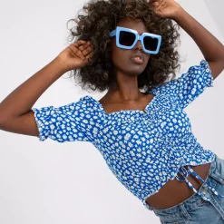 JEANS Lyhythihaiset Paidat Ja Topit>Rue Paris Daisy toppi sininen