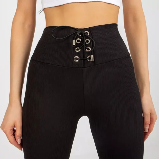 JEANS Leggingsit>Rue Paris Deja ribbileggingsit musta