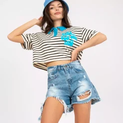 JEANS Shortsit Ja Caprit></noscript>Rue Paris Kida farkkushortsit sininen
