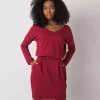 JEANS Minimekot>Rue Paris Kloe mekko burgundi