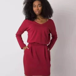 JEANS Minimekot>Rue Paris Kloe mekko burgundi