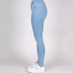 JEANS Farkut></noscript>Rue Paris Maddie stretchfarkut vaaleansininen