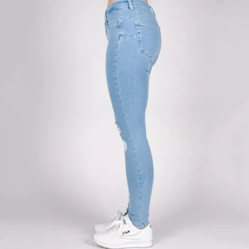 JEANS Farkut>Rue Paris Maddie stretchfarkut vaaleansininen