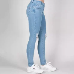 JEANS Farkut></noscript>Rue Paris Maddie stretchfarkut vaaleansininen