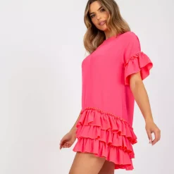 JEANS Minimekot></noscript>Rue Paris Mellany mekko neonpinkki