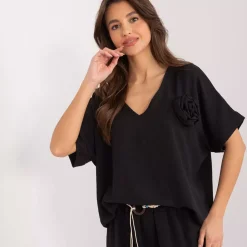JEANS Lyhythihaiset Paidat Ja Topit>Rue Paris Omely paita musta
