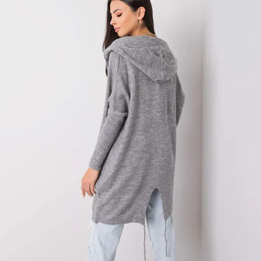 JEANS Neuleet>Rue Paris Patty neuletakki v.harmaa