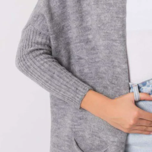 JEANS Neuleet>Rue Paris Patty neuletakki v.harmaa