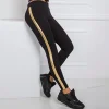 JEANS Leggingsit>Rue Paris Rissa leggingsit kulta/musta