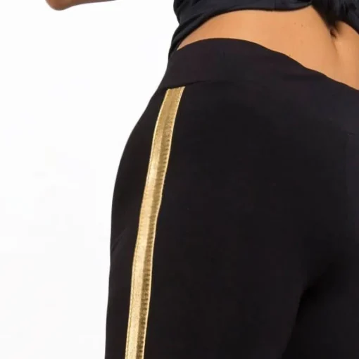 JEANS Leggingsit>Rue Paris Rissa leggingsit kulta/musta