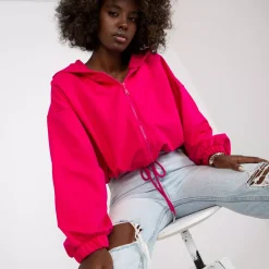 JEANS Hupparit>Rue Paris Rubie Crop huppari fuksia